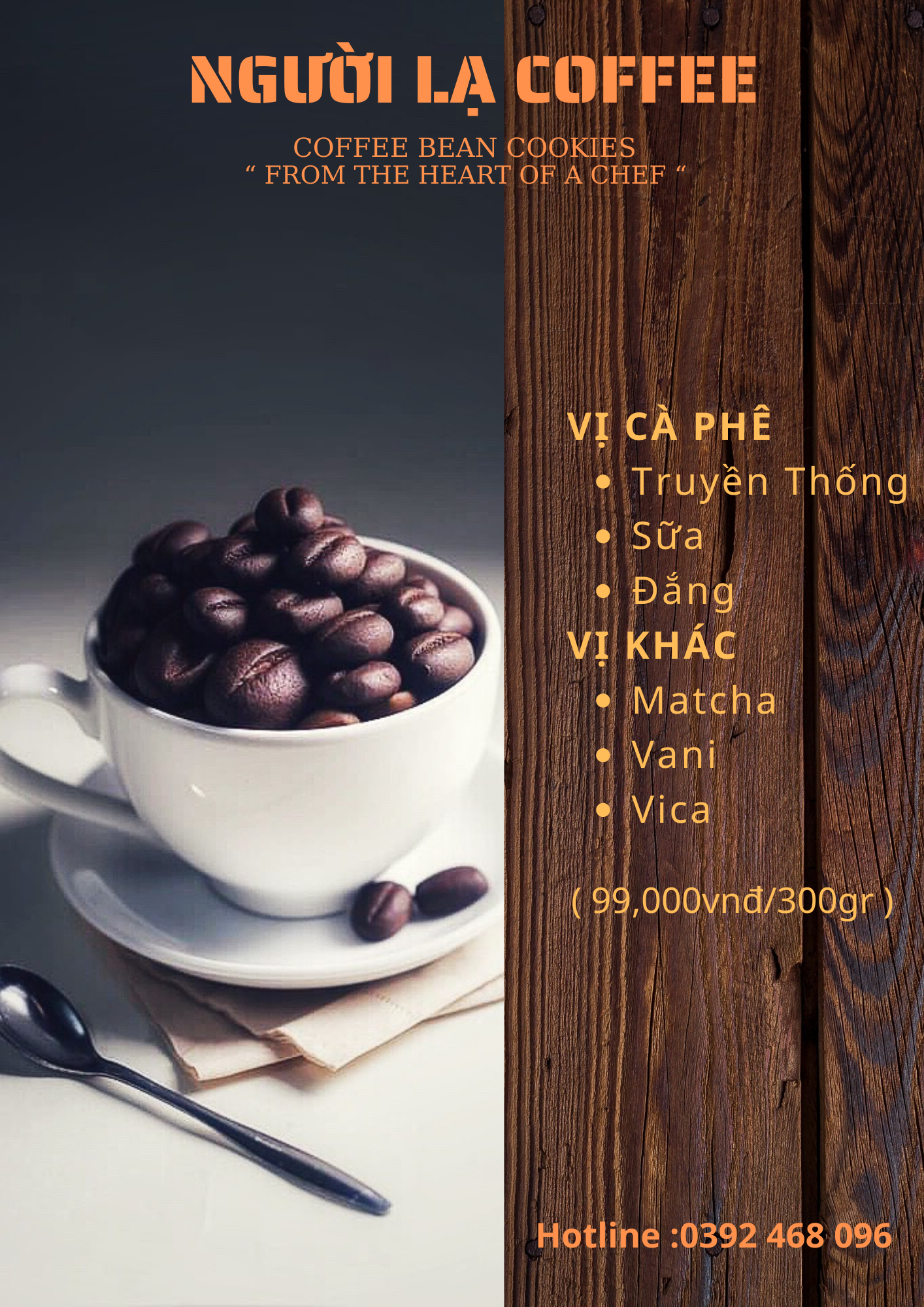NLC thông báo Menu mới