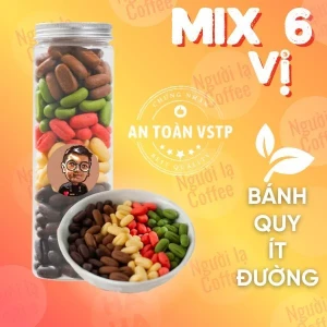Bánh Quy hạt Cà Phê Mix vị